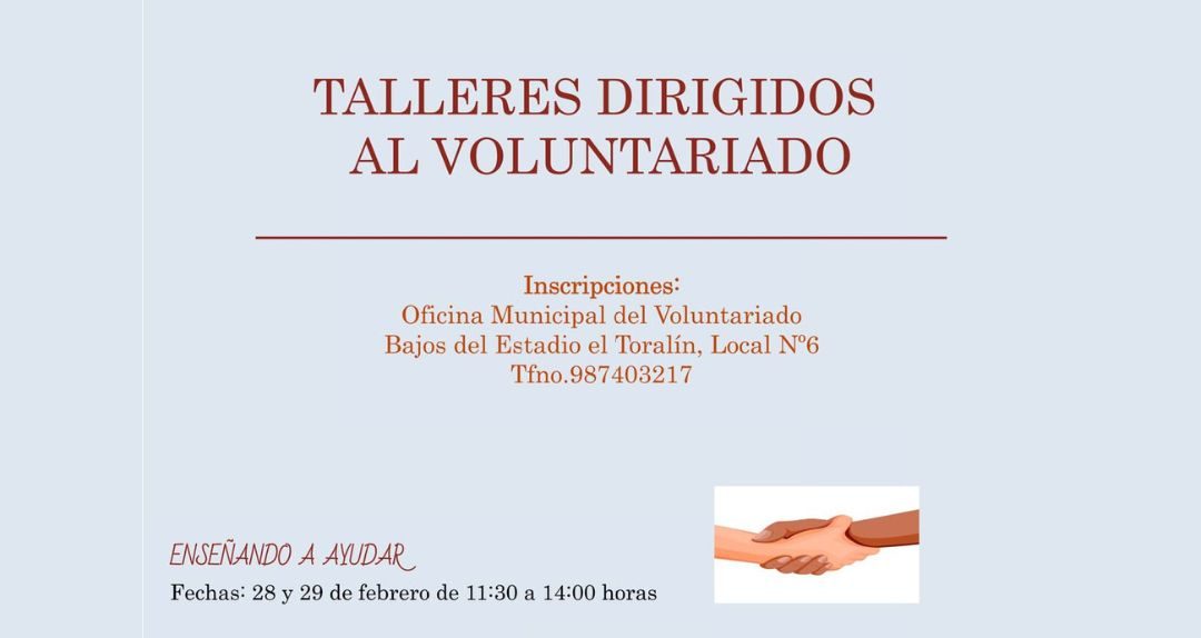 El Ayuntamiento de Ponferrada fomenta la solidaridad con cursos de voluntariado gratuitos 1