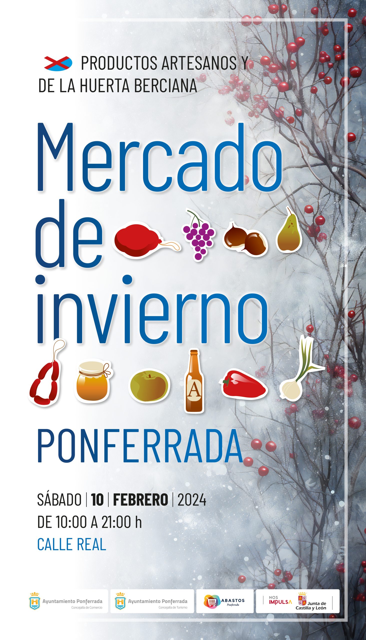 Ponferrada organiza la segunda feria estacional Mercado de Invierno el sábado 10 de febrero 2