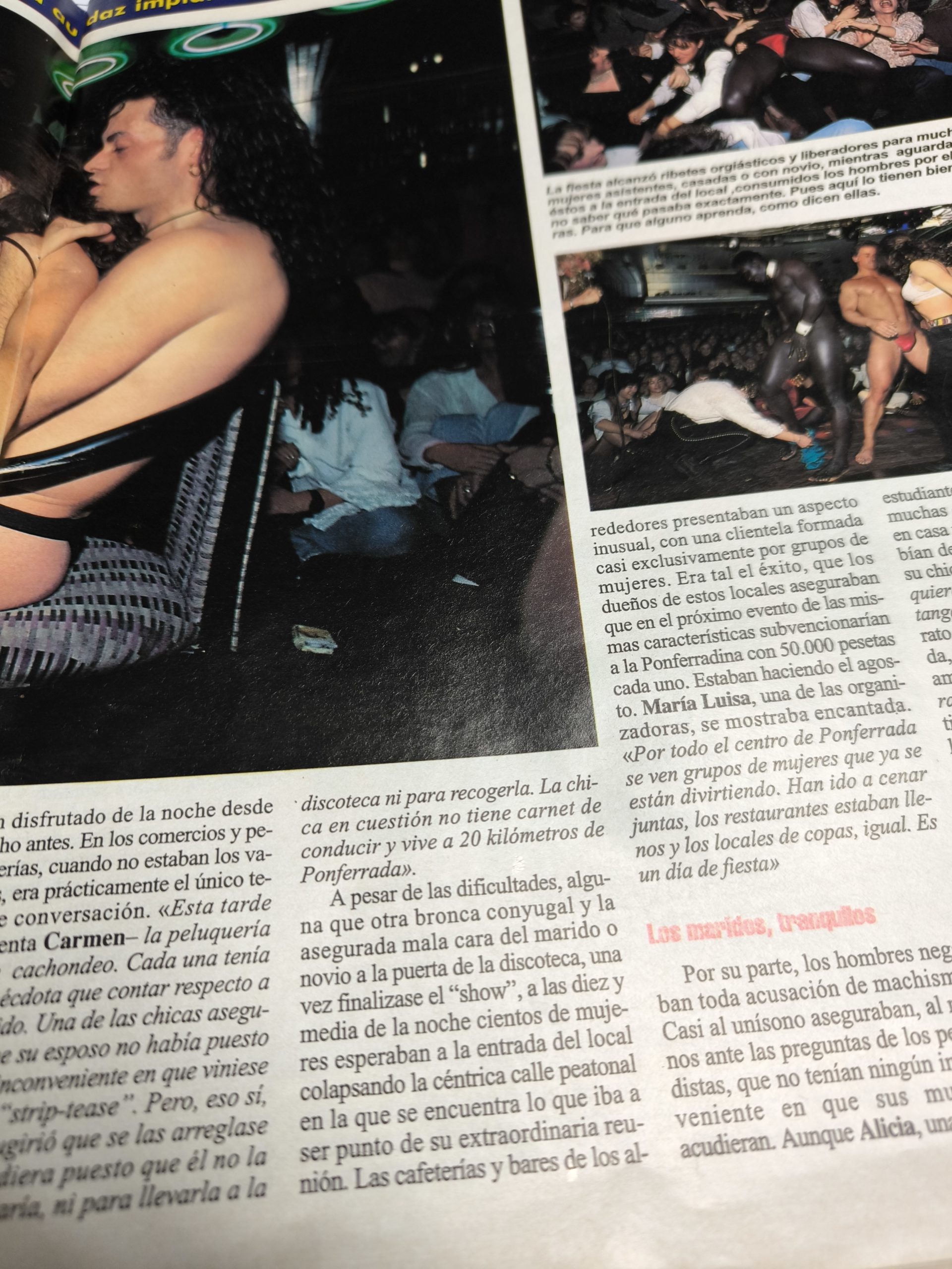 30 años de 'Atrévete Mujer', El Striptease que inició la remontada económica de la Ponferradina 1