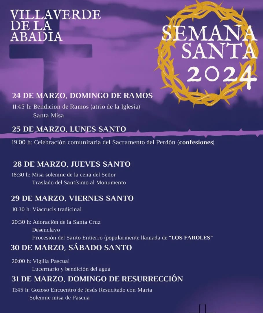 Semana Santa Carracedelo 2024, horarios y procesiones en Carracedo del Monasterio, Villaverde de la Abadía y Villadepalos 3