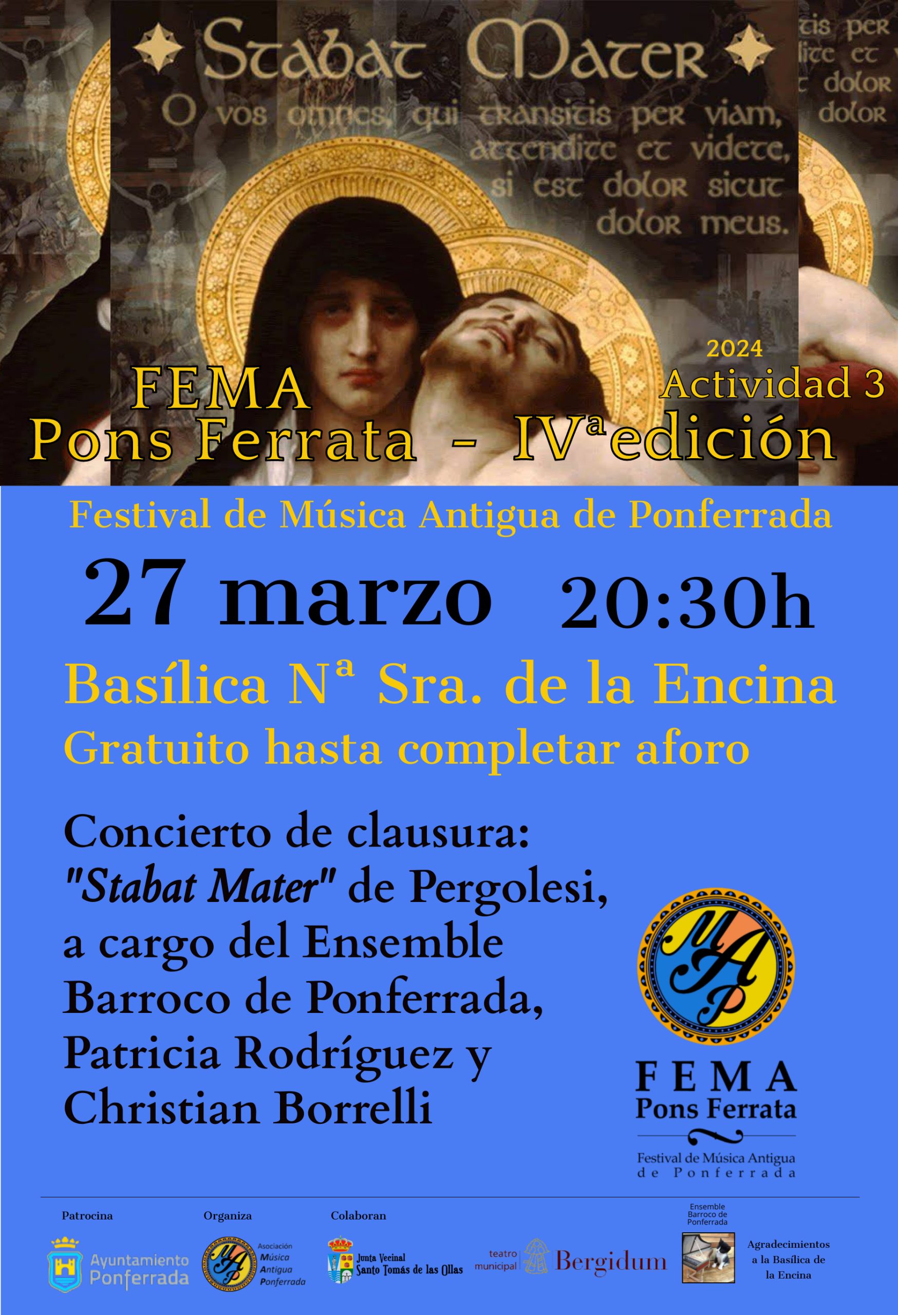 4ª edición del Festival de Música Antigua de Ponferrada “FEMA Pons Ferrata” se celebra del 25 al 27 de marzo 4