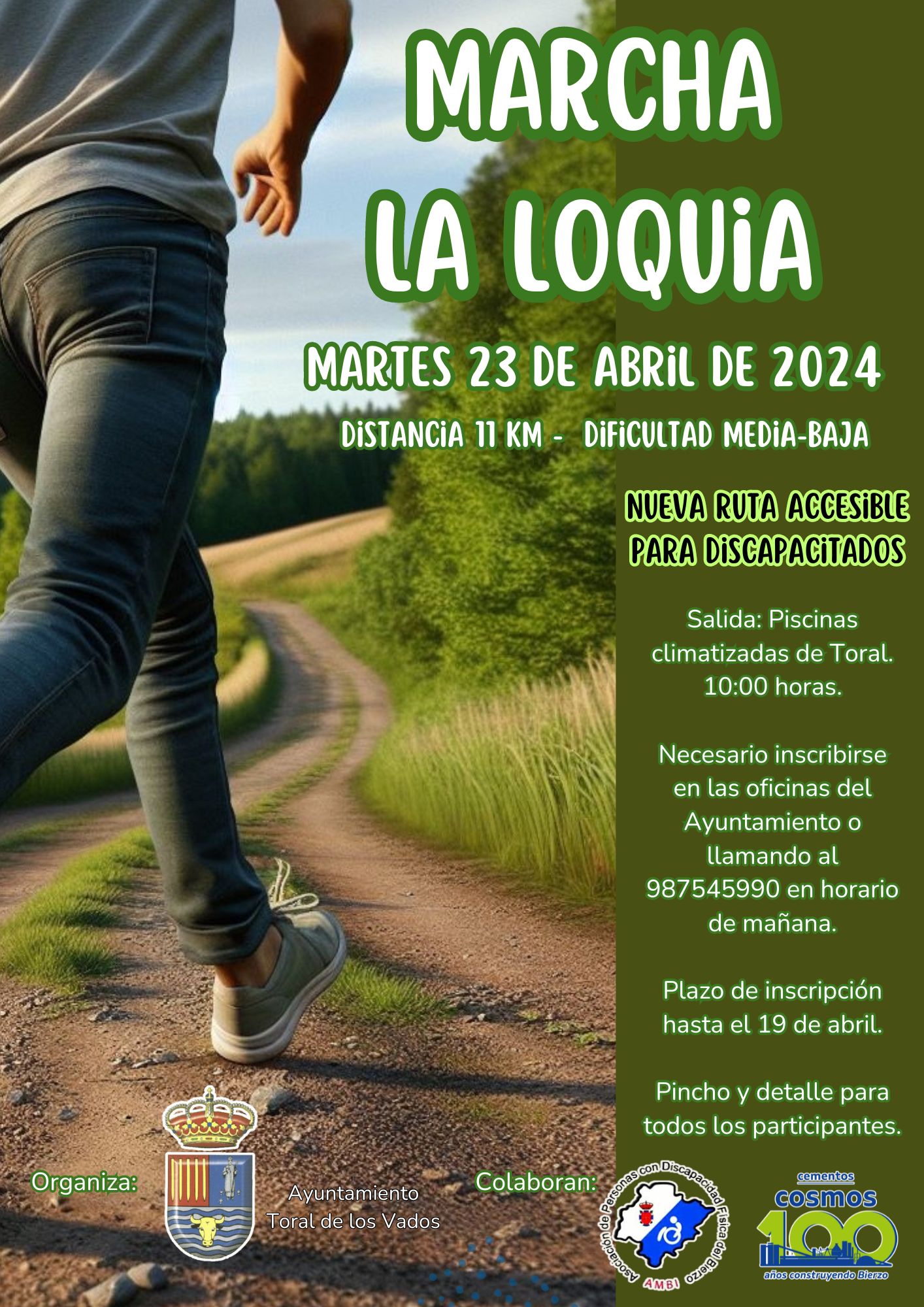 Toral organiza la Marcha de La Loquia el próximo martes 23 de abril 2