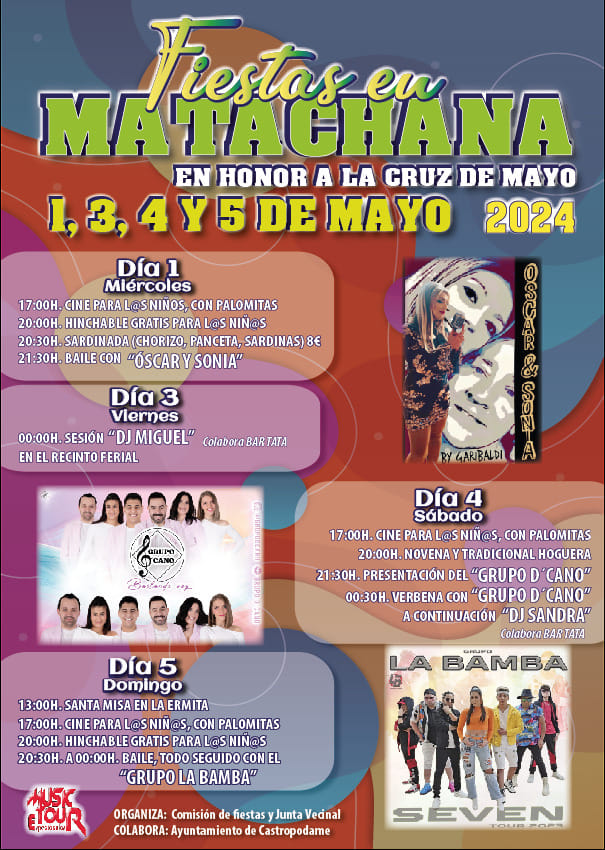 Grandes Fiestas en Matachana en honor a la Cruz de Mayo. Cine, verbenas y actividades para todos 8
