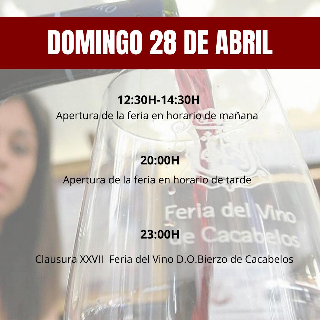 Programa de actividades de la XXVII Feria del Vino DO Bierzo de Cacabelos 9
