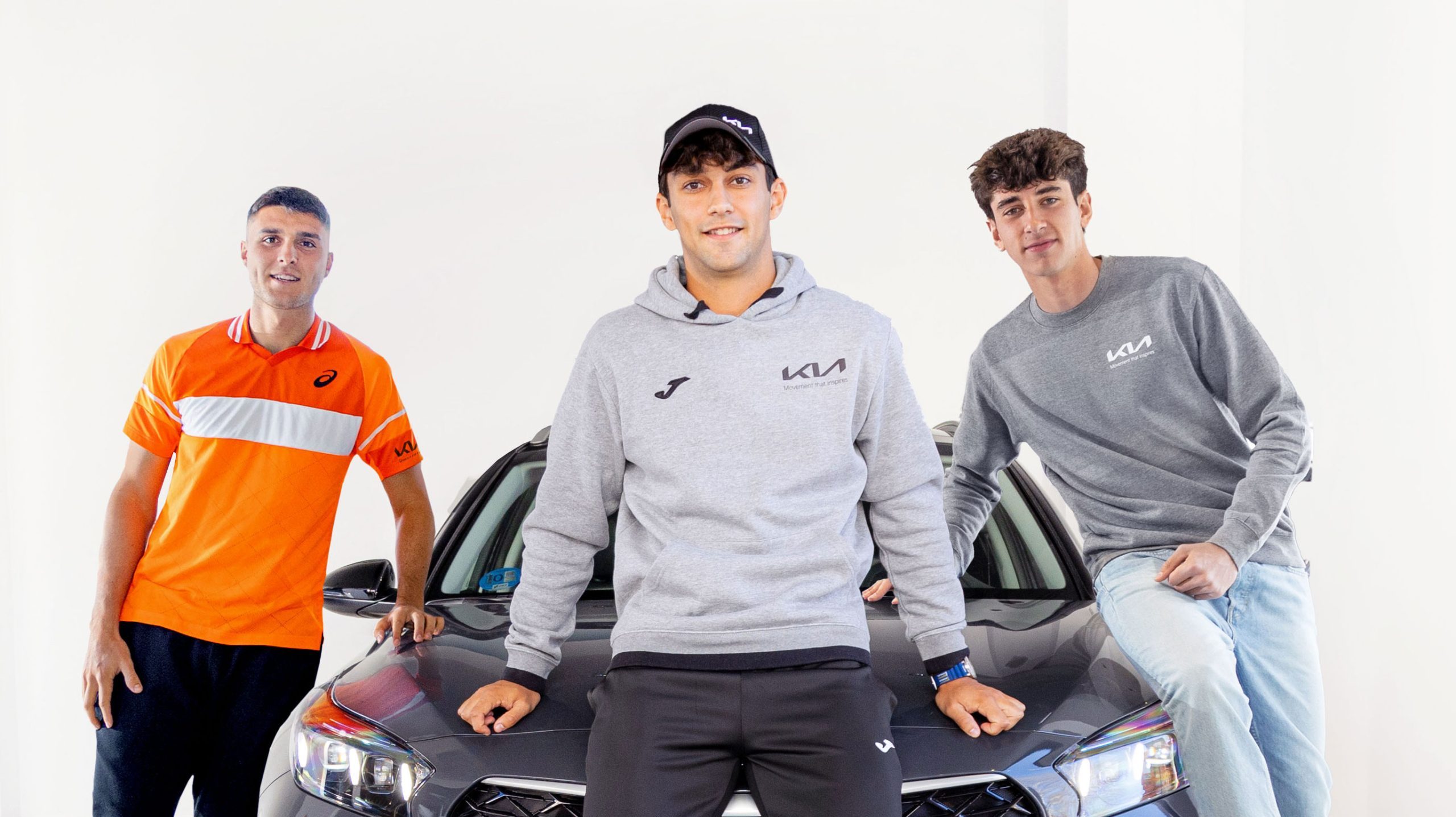 Los tenistas Pablo Llamas, Pablo Martínez y Daniel Rincón, nuevos embajadores de Kia 1