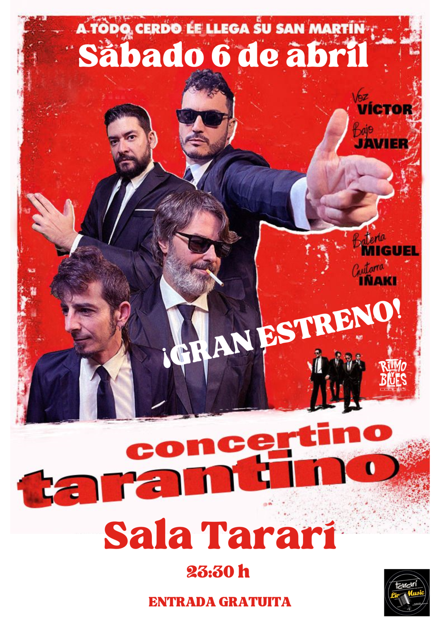 Concertino Tarantino nos hará bailar en el Tararí al ritmo de versiones de las mejores películas del genial director 2