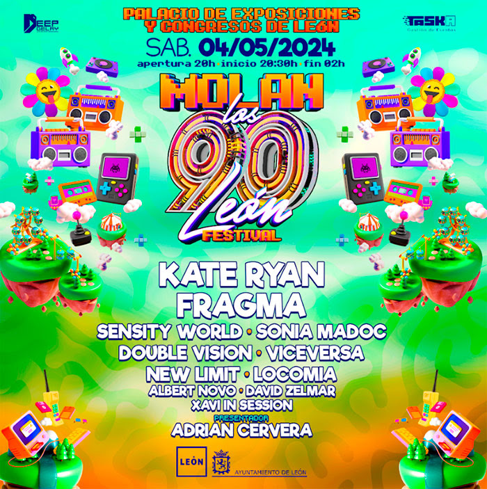 Llega a León ¡Molan los 90!, el festival que revive los años dorados con una explosión de alegría, nostalgia y la mejor música que te transportará al pasado 2