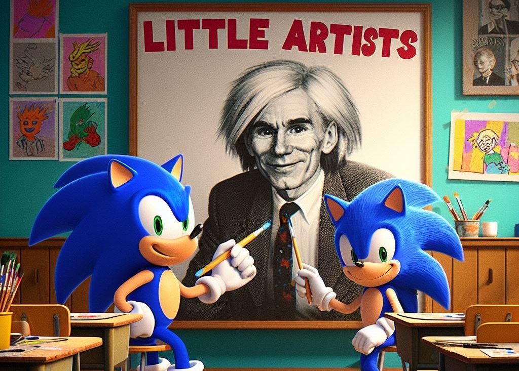Sonic y los anillos de colores de Warhol aterrizan en el Museo MARCA de Cacabelos 1