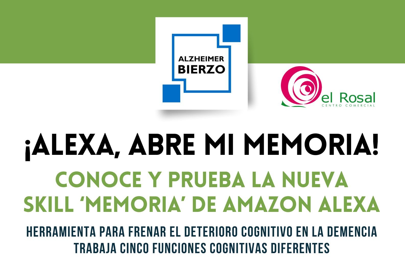 Alzheimer Bierzo crea la Skill 'Memoria' y la presenta en el Centro Comercial El Rosal 1