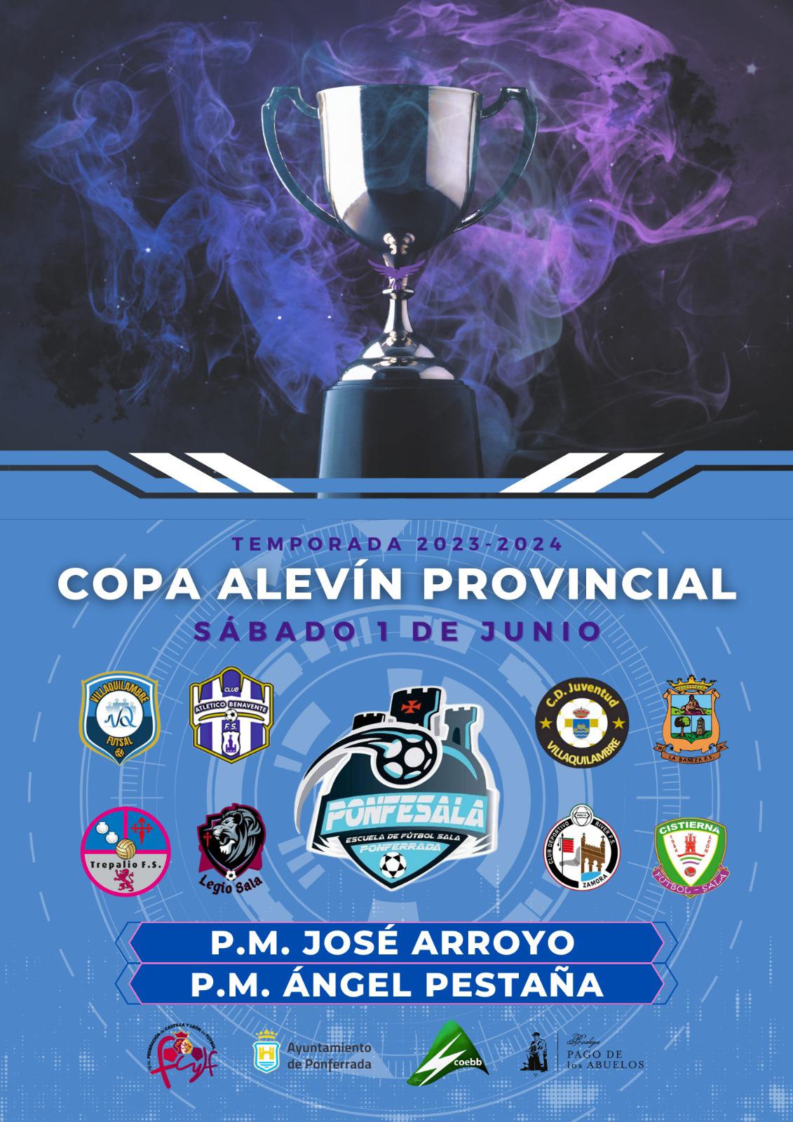Llega la Copa Alevín Provincial de Futsal a Ponferrada de la mano del CD Ponfe 2