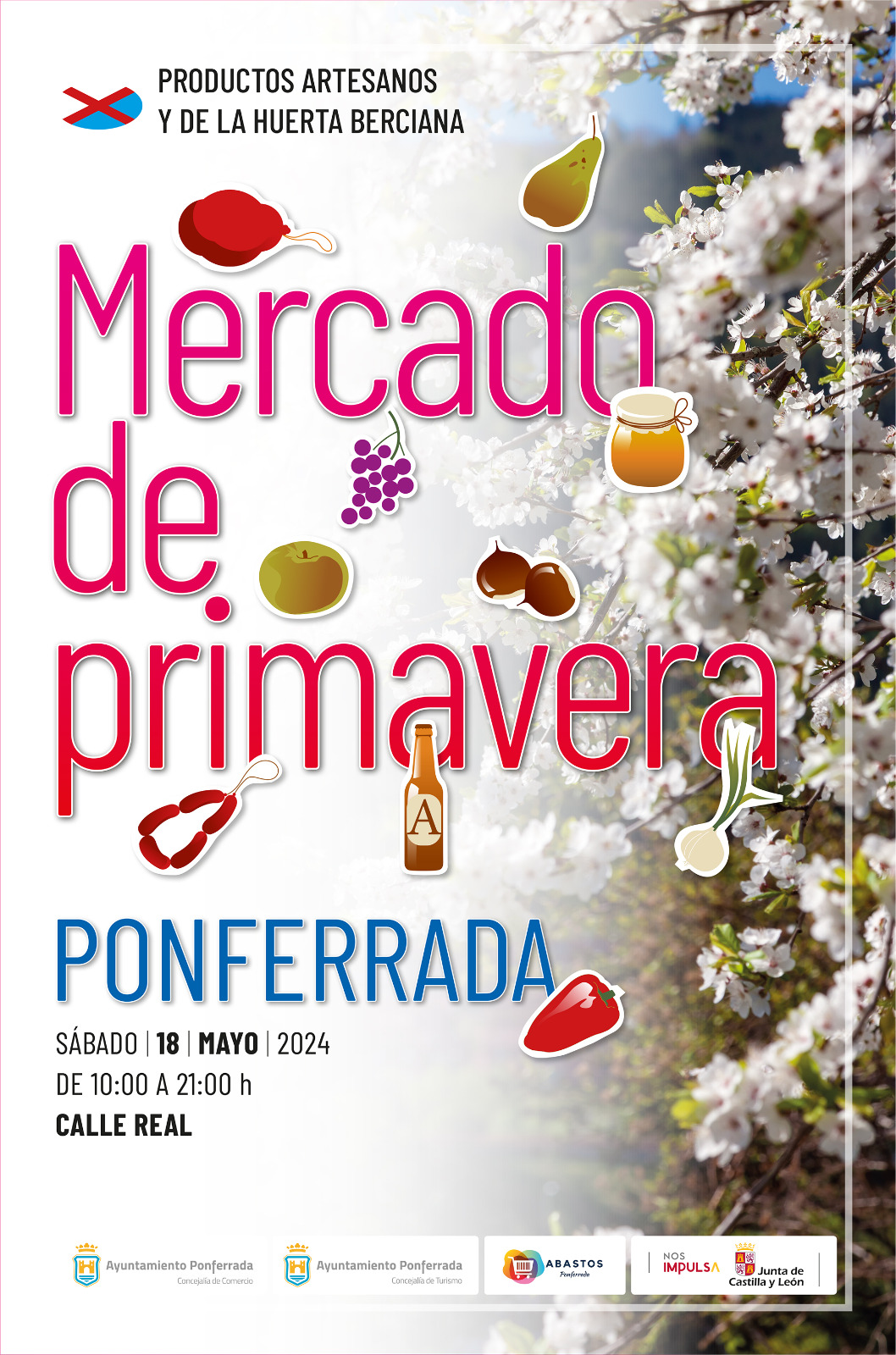 El Mercado de Primavera de Ponferrada se celebrará el sábado 18 de mayo de 2024 2