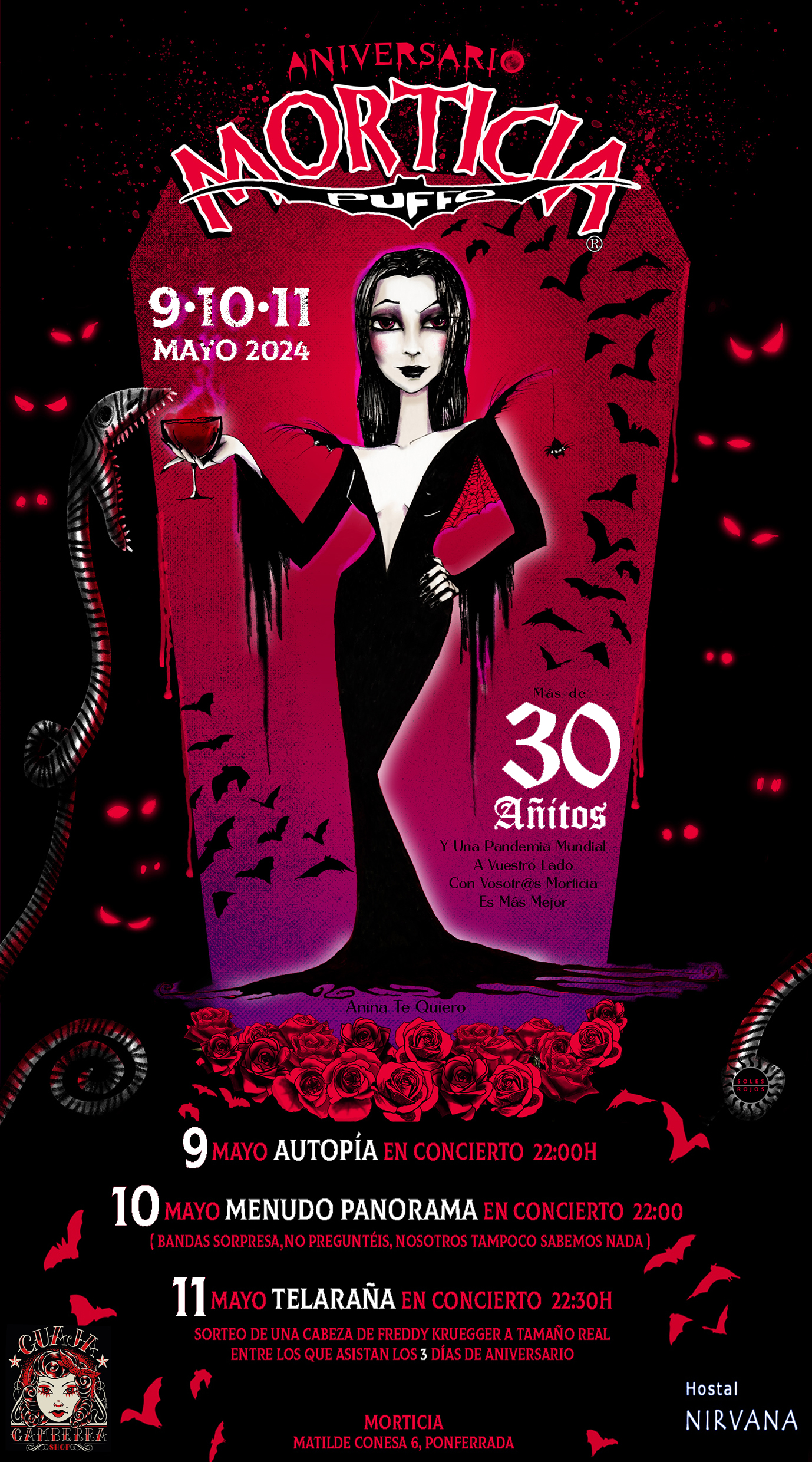 El Pub Morticia celebra su 30 aniversario con un fin de semana de música en directo y sorpresas 1