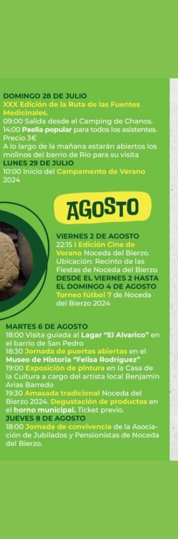 Así se presenta el Verano cultural y de ocio en Noceda del Bierzo para el verano 4