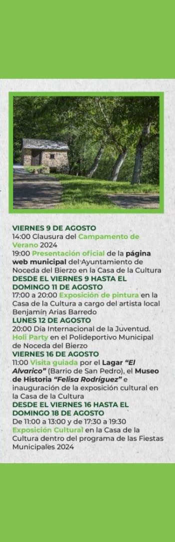 Así se presenta el Verano cultural y de ocio en Noceda del Bierzo para el verano 3