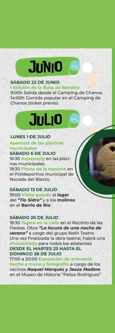 Así se presenta el Verano cultural y de ocio en Noceda del Bierzo para el verano 2