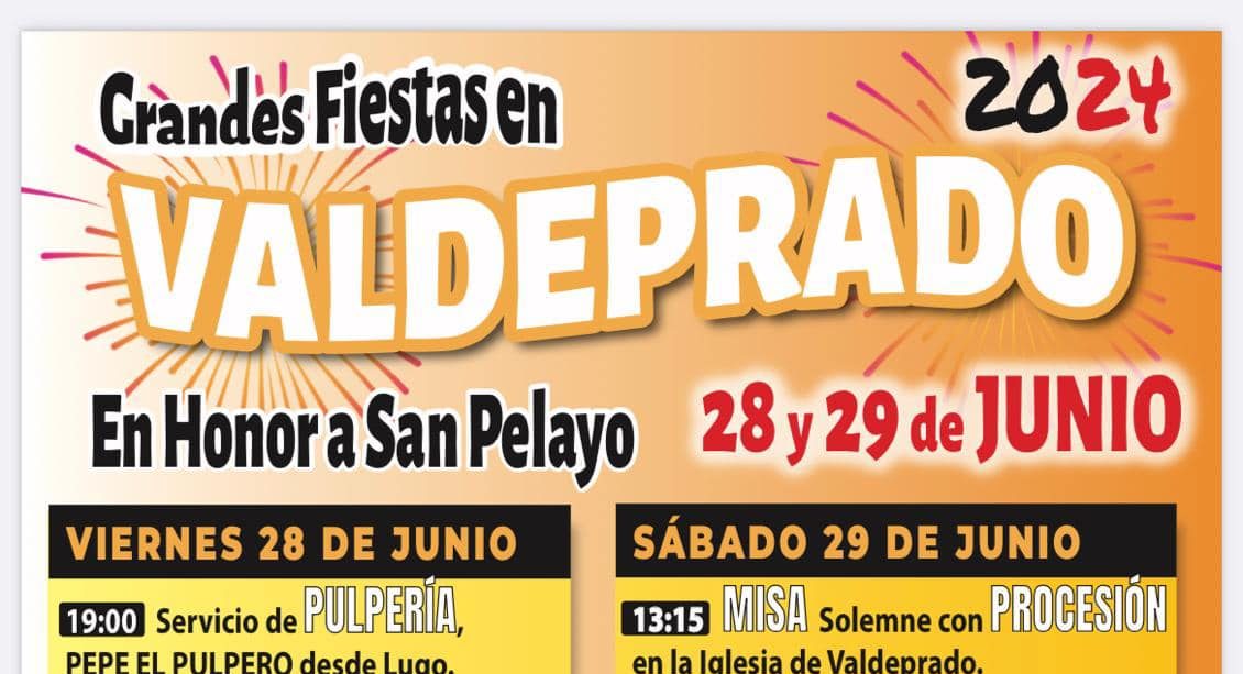 Fiestas en Valdeprado en honor a San Pelayo los días 28 y 29 de junio 2024 1