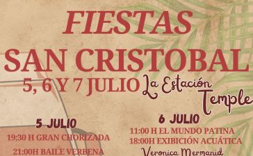 Fiestas de San Cristóbal Barrio de la Estación/Temple los días 5, 6 y 7 de julio 1