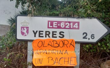 'Adopta un bache' Yeres tira de ironía para solicitar el arreglo de la carretera de acceso al pueblo 1