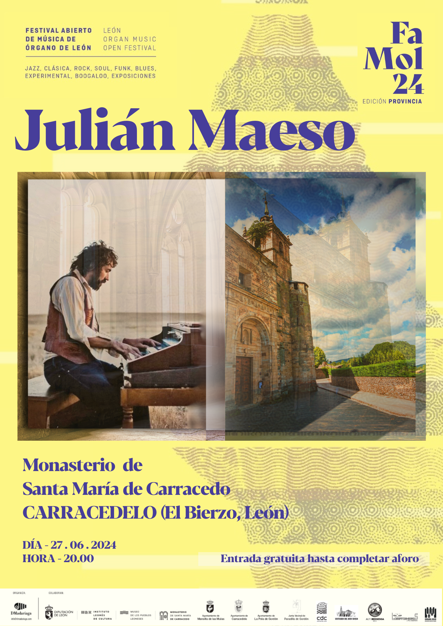  Un concierto de Julián Maeso abrirá el festival Famol ´24 en el Monasterio de Carracedo 2