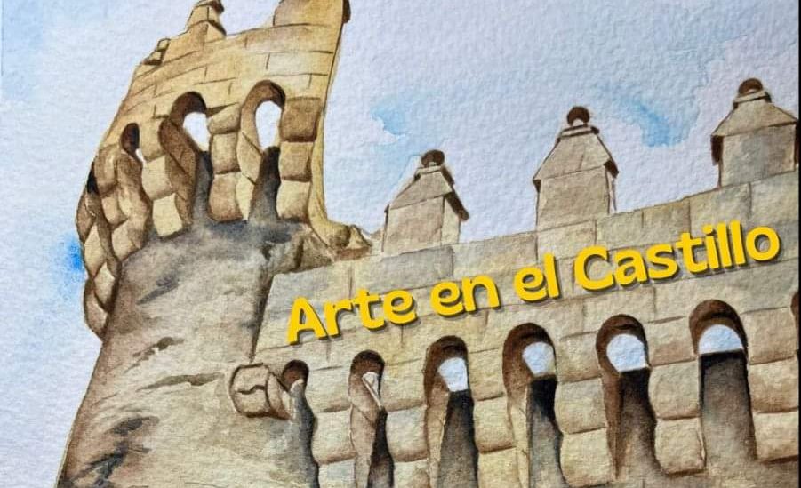 'Arte en el Castillo' taller de acuarela en la fortaleza ponferradina 1