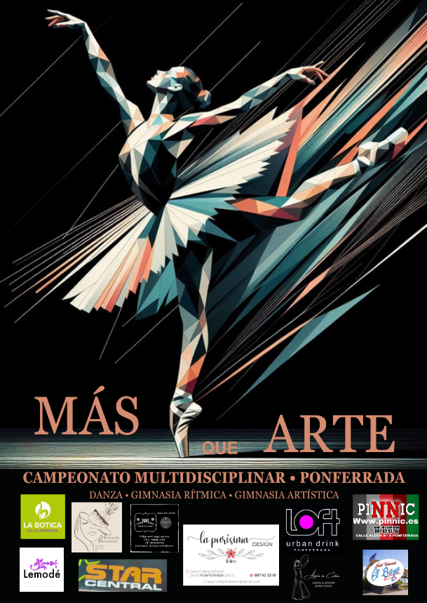 Más de 300 bailarines se dan cita en Ponferrada para la competición de danza 'Más que arte' 2