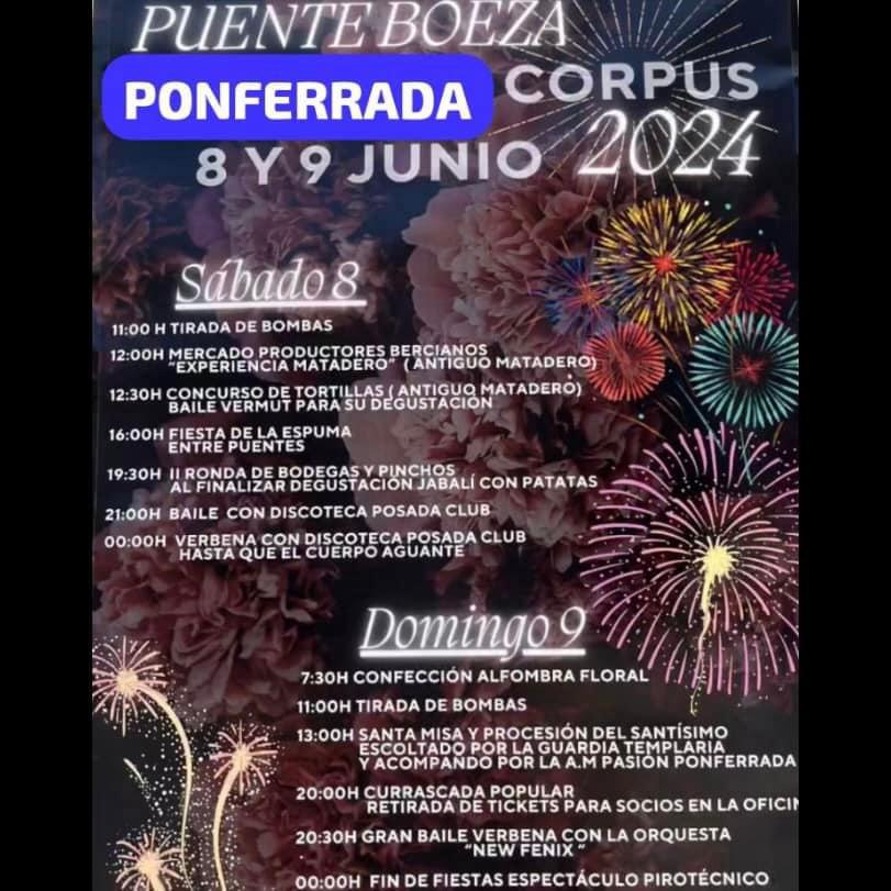 El barrio ponferradino de Puente Boeza celebra Corpus Christi el 8 y 9 de junio 2