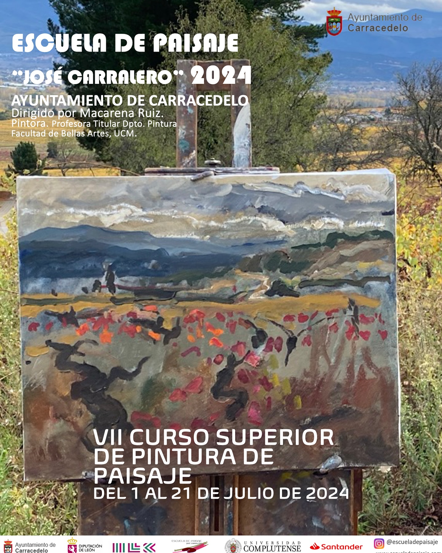 La Escuela de Paisaje José Carralero llega a su VII edición y se desarrollará del 1 al 21 de julio 2