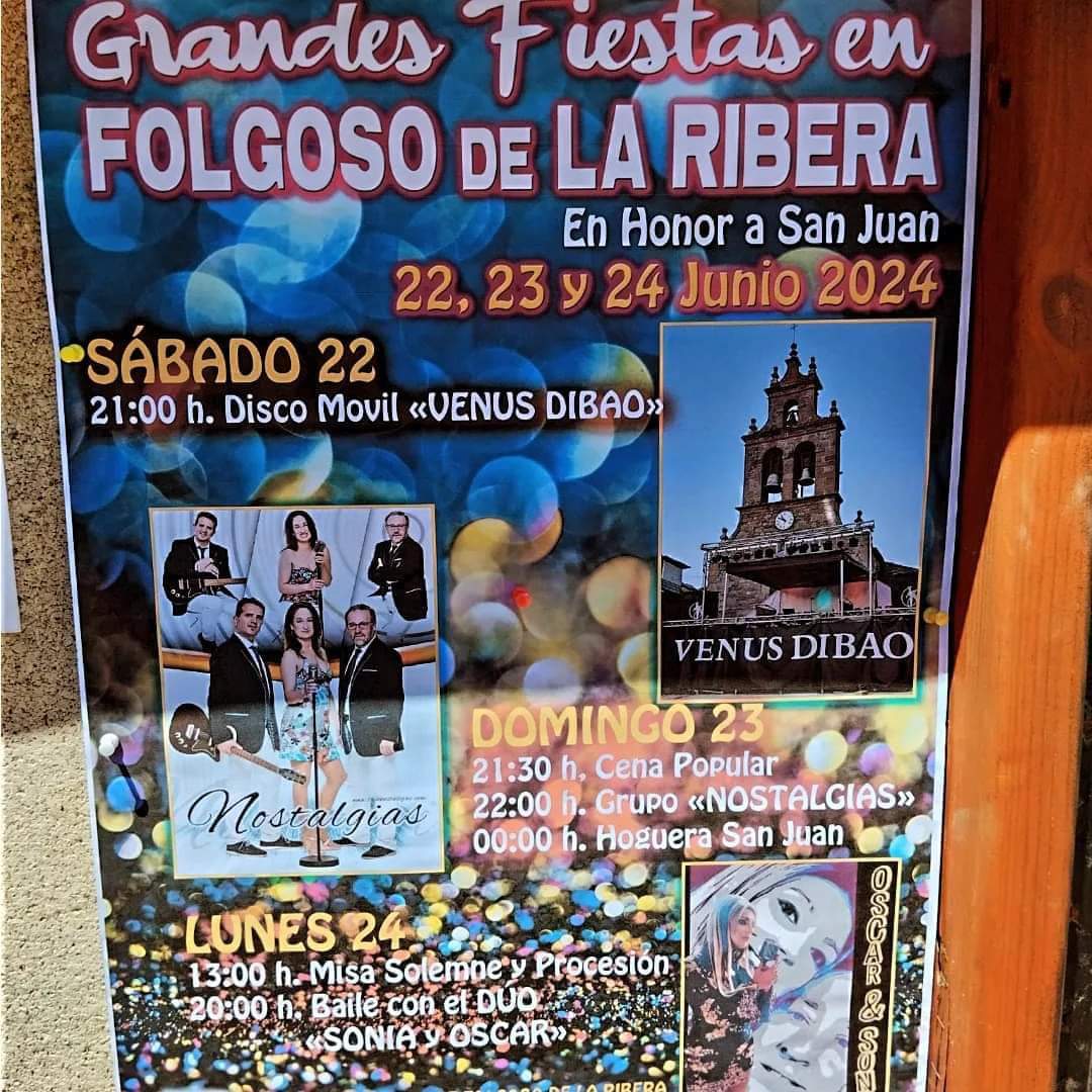 Grandes fiestas de San Juan en Folgoso de la Ribera, 22, 23 24 de junio 2024 2