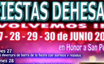 Grandes Fiestas en Dehesas 2024 los días 27, 28, 29 y 30 de junio en honor a San Pedro 2