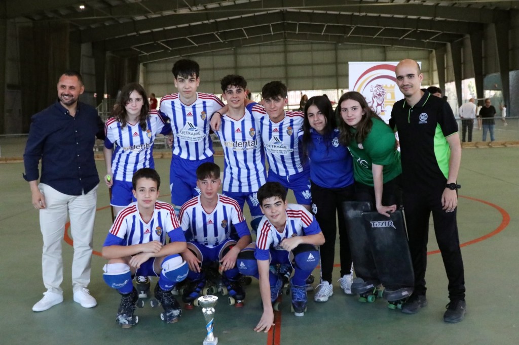 Hockey Ponferradina se corona campeona en la Copa de Castilla y León Infantil de Hockey Patines 1
