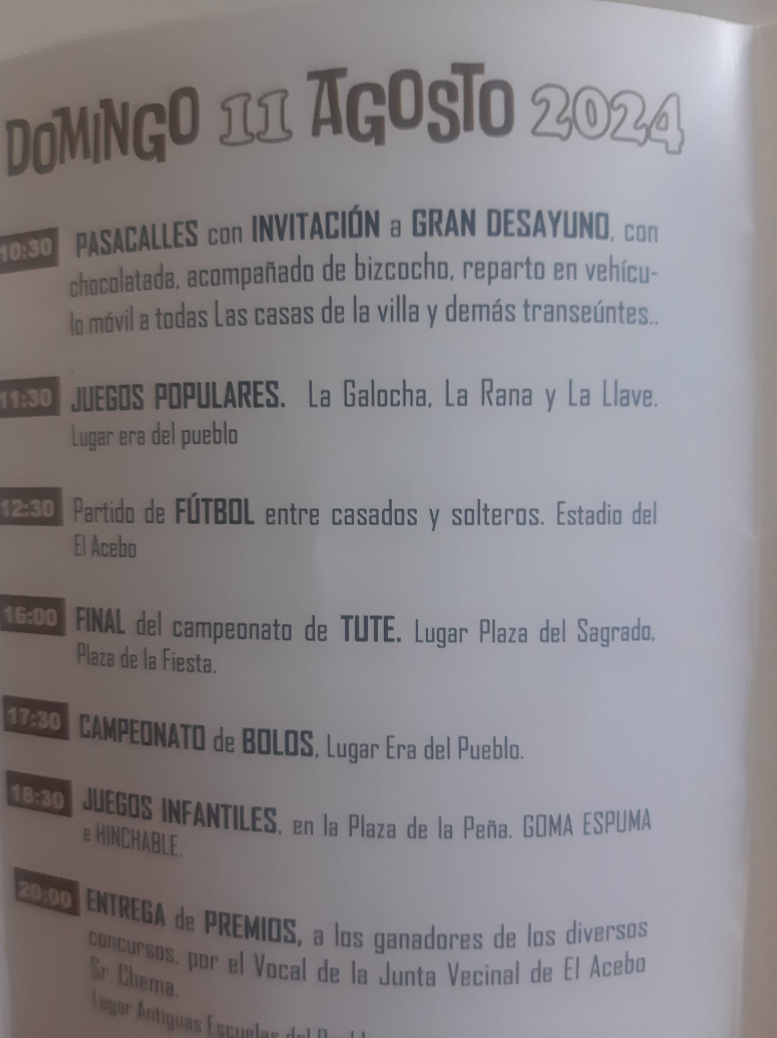 Fiestas del Turista en El Acebo, los días 9, 10 y 11 de agosto 4