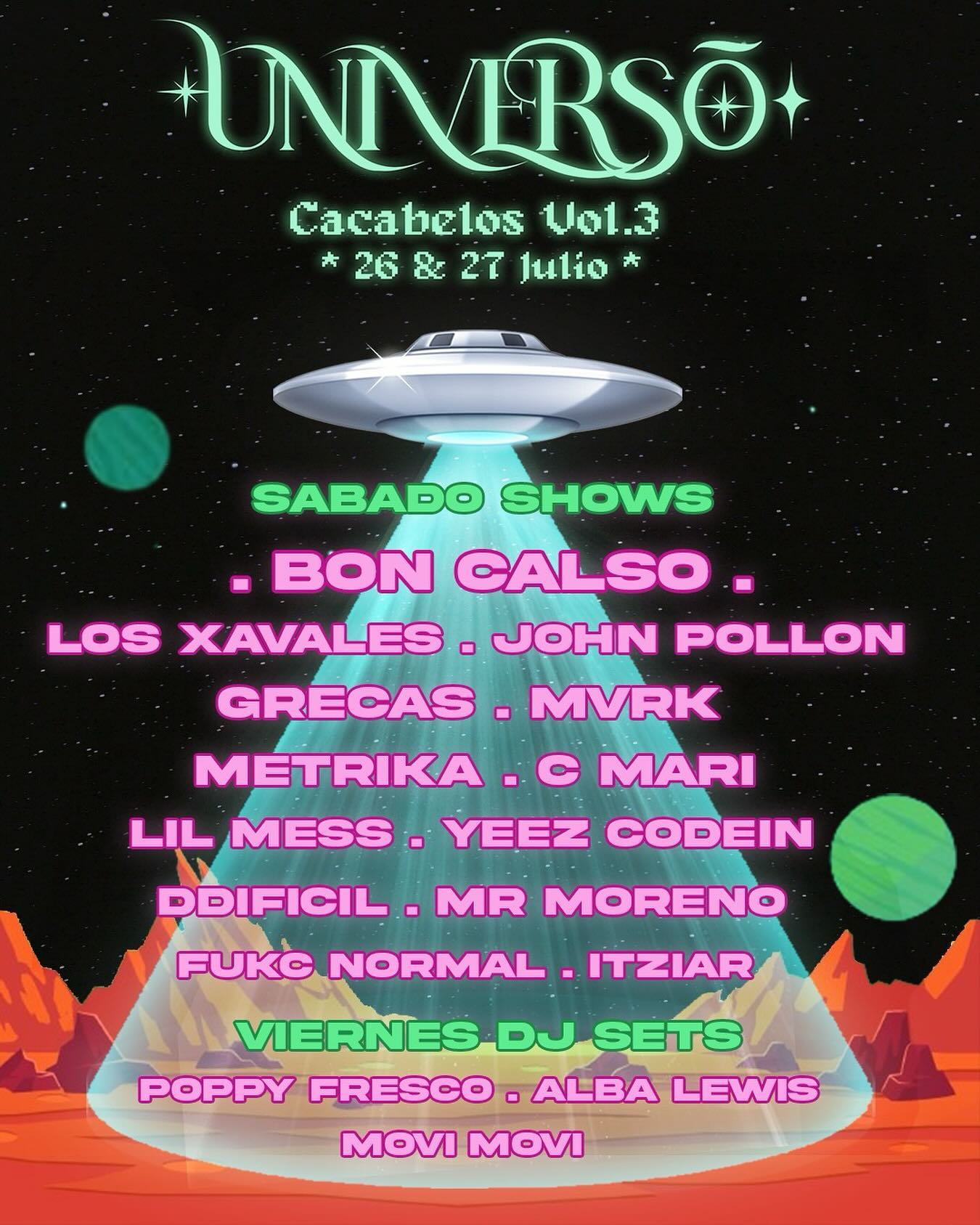 El festival urbano Universõ de Cacabelos ya tiene su cartel y horarios para la tercera edición 2