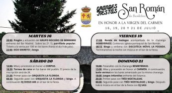 Grandes Fiestas en San Román de Bembibre en honor a la Virgen del Carmen 2024