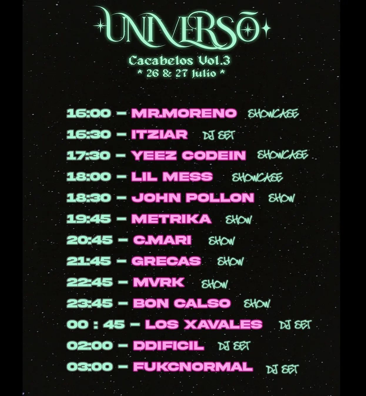 El festival urbano Universõ de Cacabelos ya tiene su cartel y horarios para la tercera edición 3