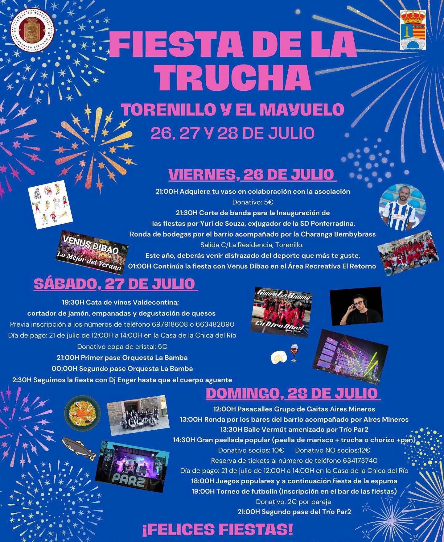 Torenillo y el Mayuelo anuncian su fiesta de la trucha para los días 26, 27 y 28 de julio 2