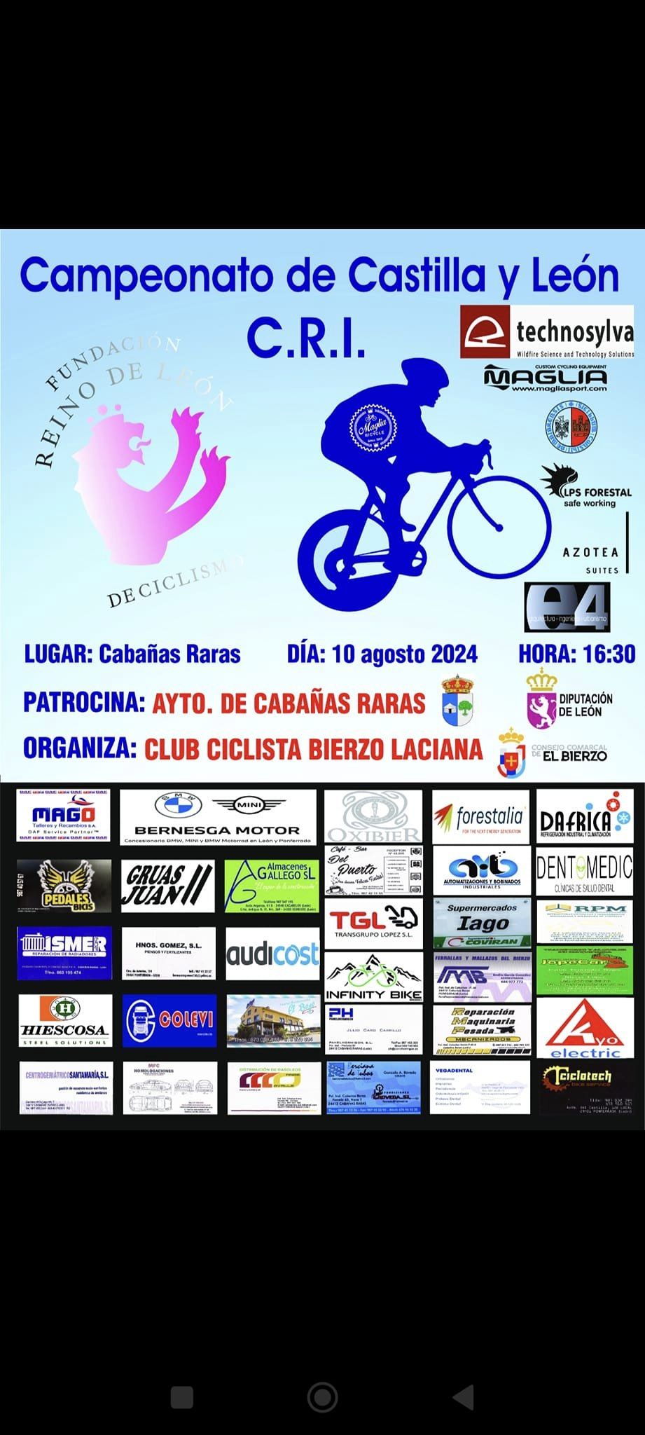 Cabañas Raras celebra este sábado el Campeonato de Castilla y León CRI de ciclismo 2