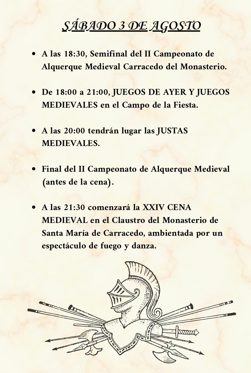 Las actividades de Medieval en Carracedo del Monasterio comienzan hoy con un ajedrez viviente 3