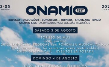 Onamio celebra sus fiestas este fin de semana con ronda de bodegas, chorizada, disco móvil y más 8