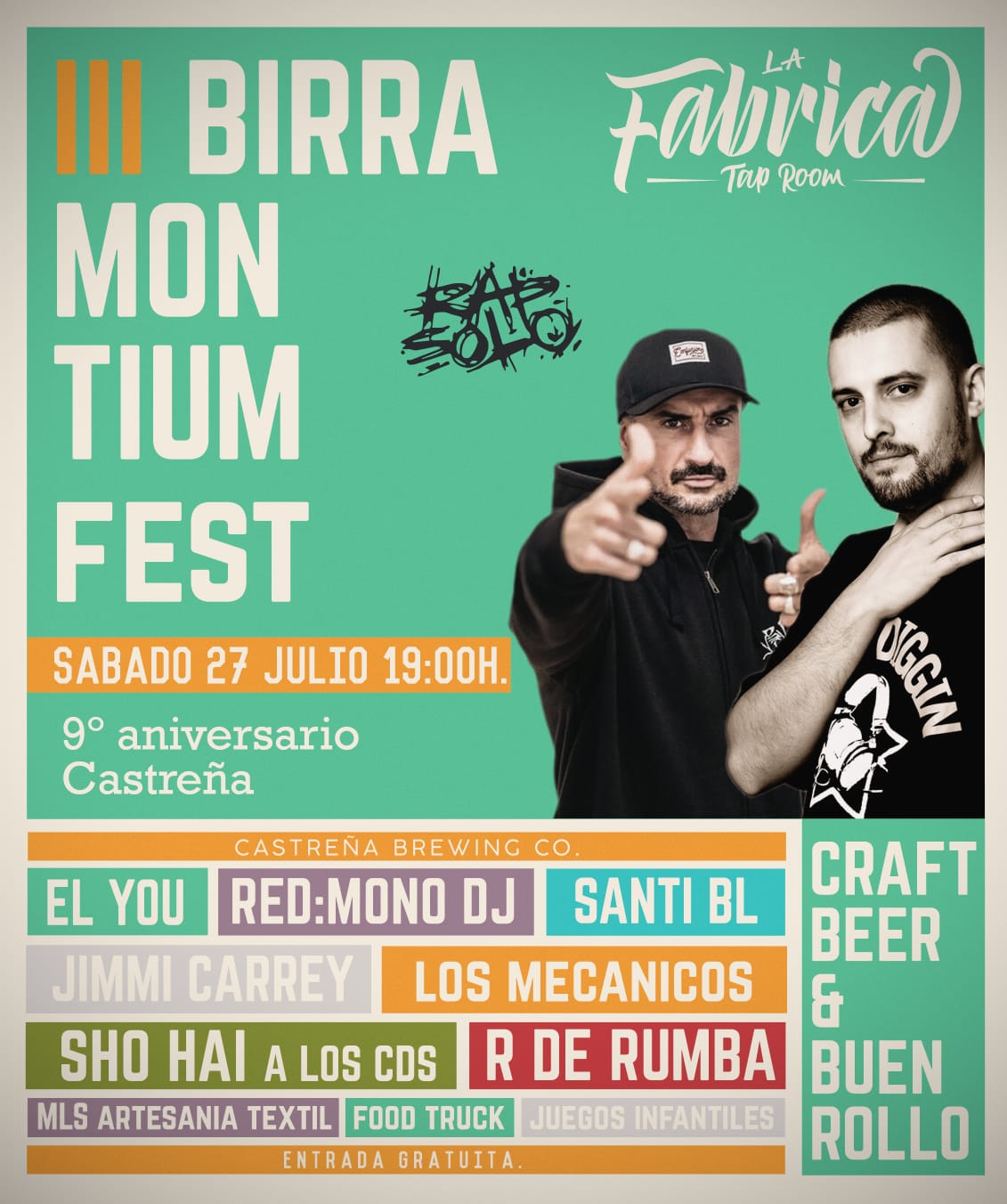 El 9º aniversario de Cerveza Castreña se celebra este sábado con si ya clásico festival Birramontium que alcanza ya la tercera edición 2