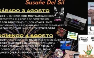 Grandes Fiestas en Susañe del Sil del 3 al 6 de agosto 2024 1