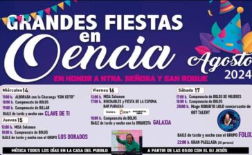 Oencia celebra Nuestra Señora y San Roque, este es el programa de fiestas 1