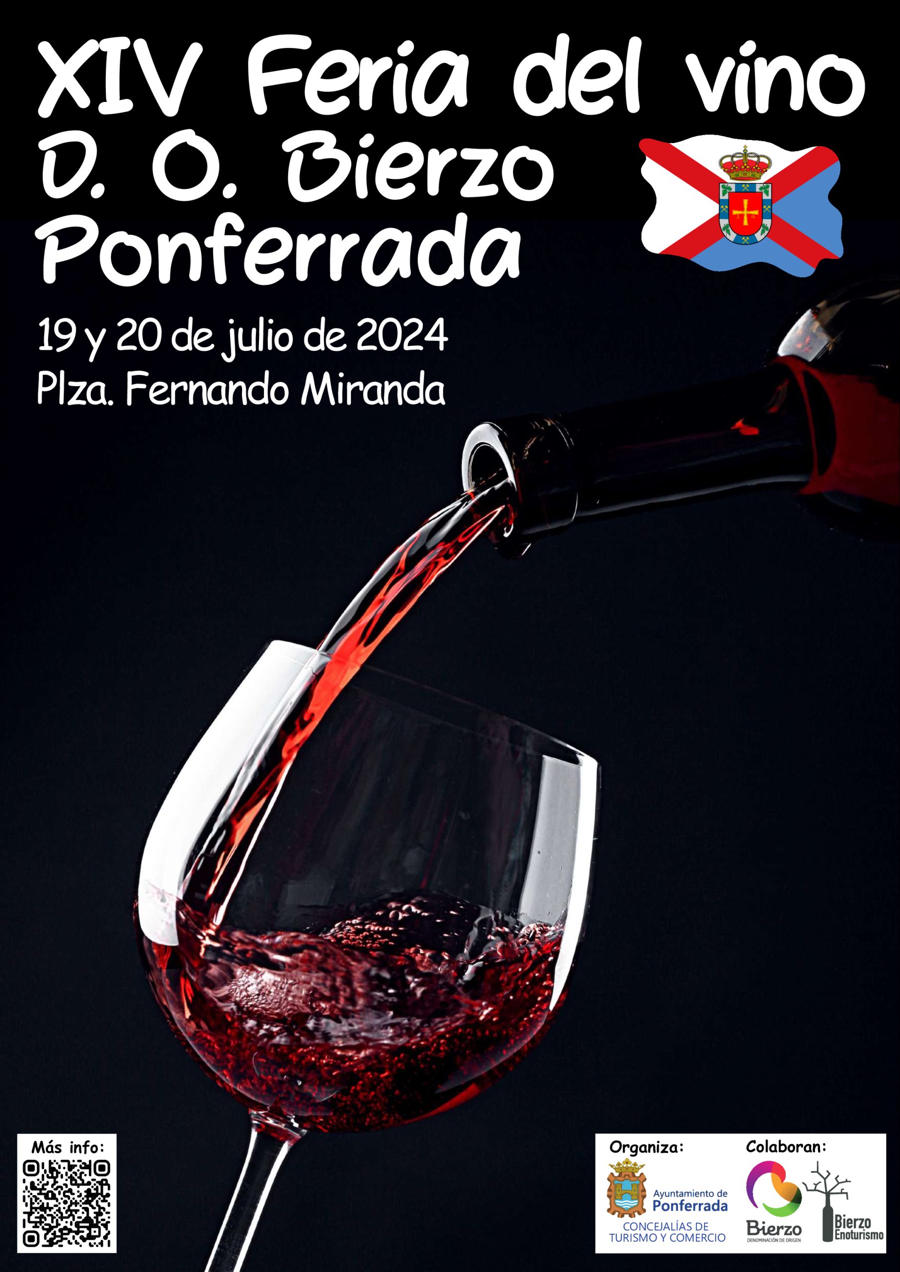 Ponferrada recupera la Feria del vino D.O. Bierzo los días 19 y 20 de julio en la Plaza Fernando Miranda 2