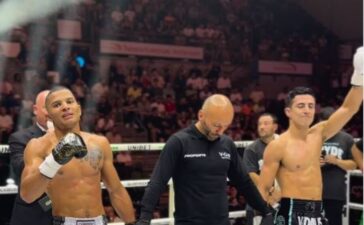 El luchador Miguel Trindade proclamado nuevo campeón del Glory Kickboxing en Rotterdam 15