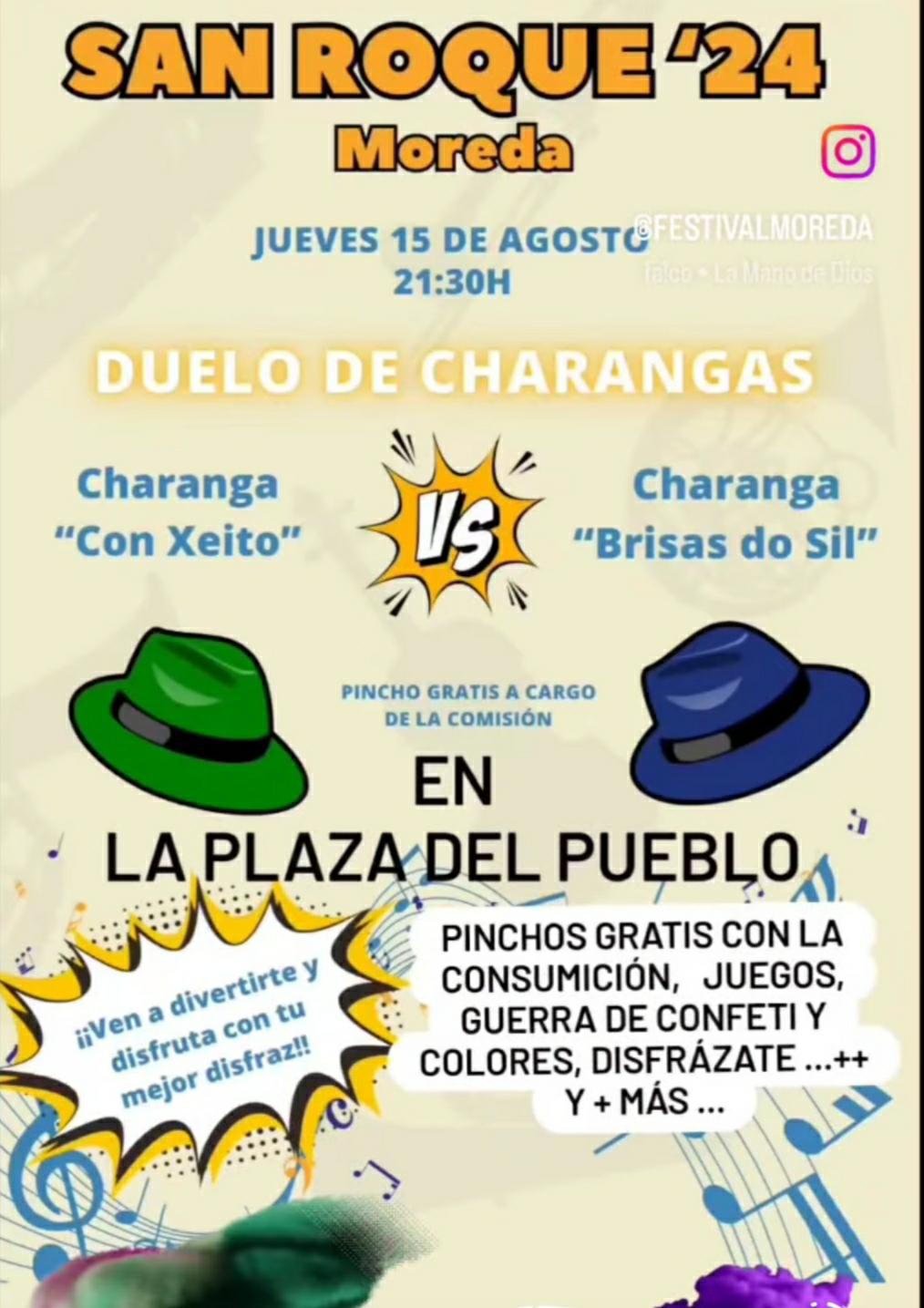 Fiestas en Moreda durante el puente de agosto con festival rock, duelo de charangas y cena popular 3