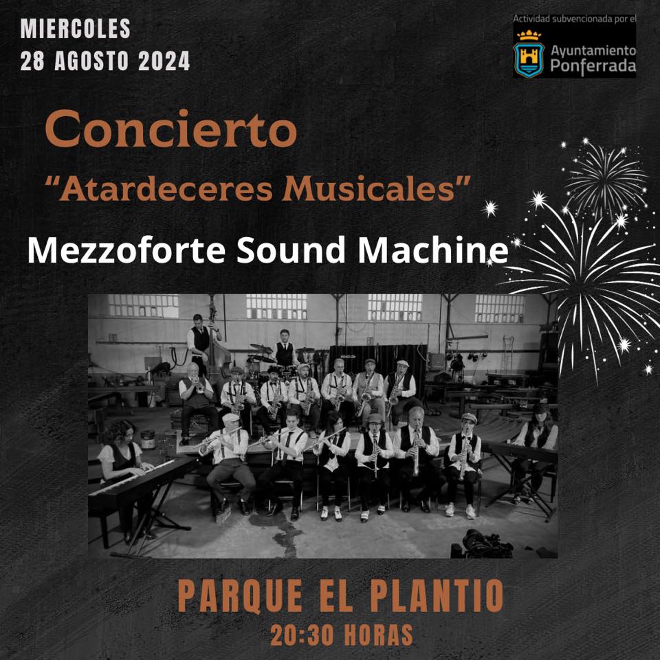 "Atardeceres musicales" en los Parques Municipales con Mezzoforte Sound Machine 2