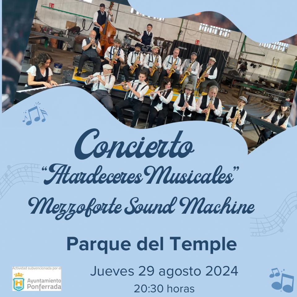 "Atardeceres musicales" en los Parques Municipales con Mezzoforte Sound Machine 3