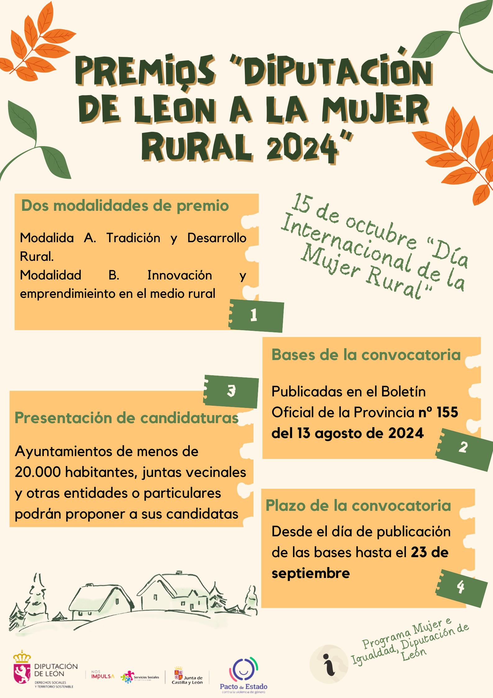 La Diputación de León convoca sus premios Mujer Rural 2024   2