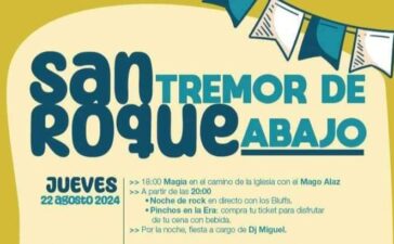 Tremor de Abajo celebra sus fiestas de San Roque del 22 al 25 de agosto, consulta el programa 1