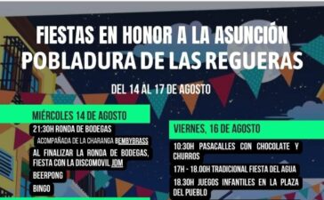 Fiestas en honor a La Asunción en Pobladura de las Regueras del 14 al 17 de agosto 1