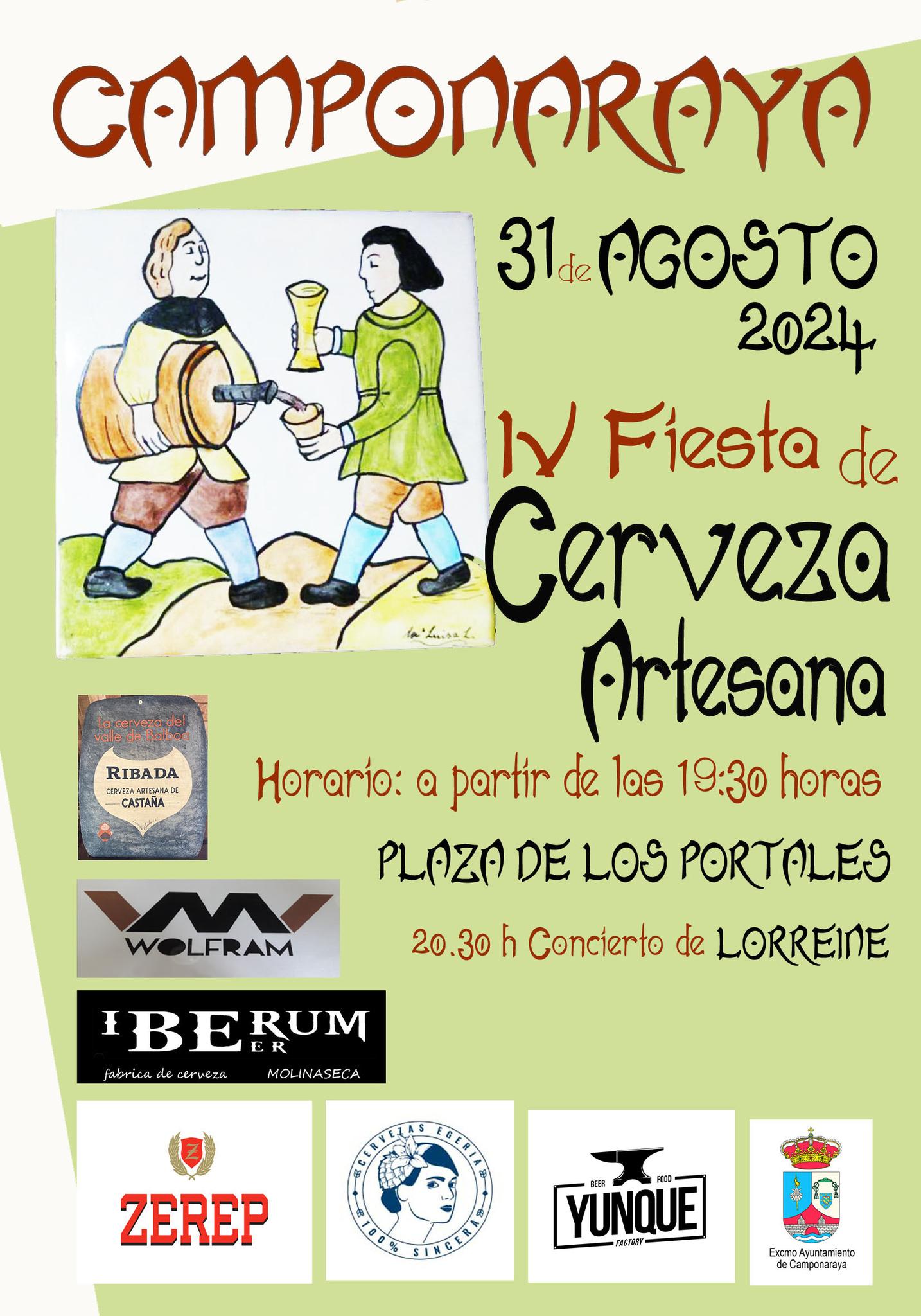 Camponaraya cerrará el mes de agosto con la IV Fiesta de cerveza artesana 2